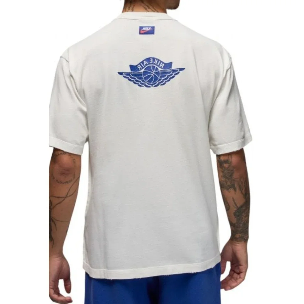 New JORDAN RARE AIR Sz Medium T-SHIRT Men – Sail/Deep Royal IB3130-133